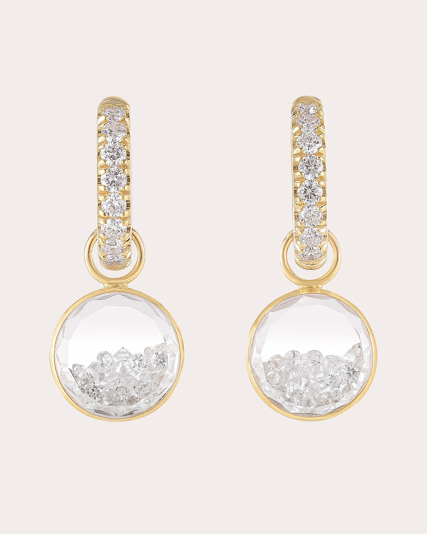 Diamond & 18k Gold Gala Shaker Hoop Earrings