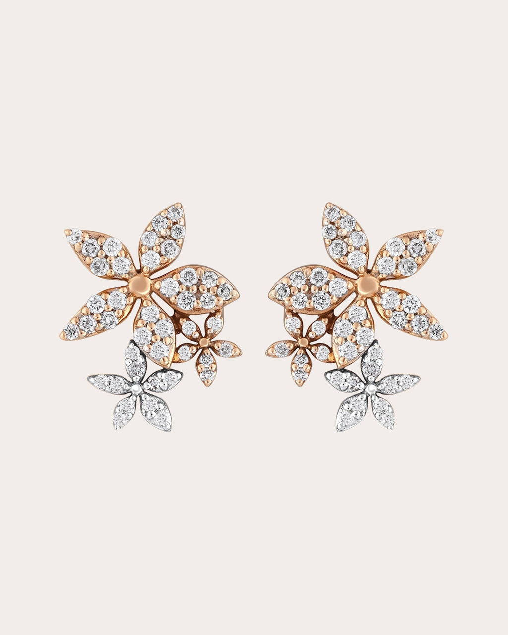 Diamond Apple Seed Tara Stud Earrings