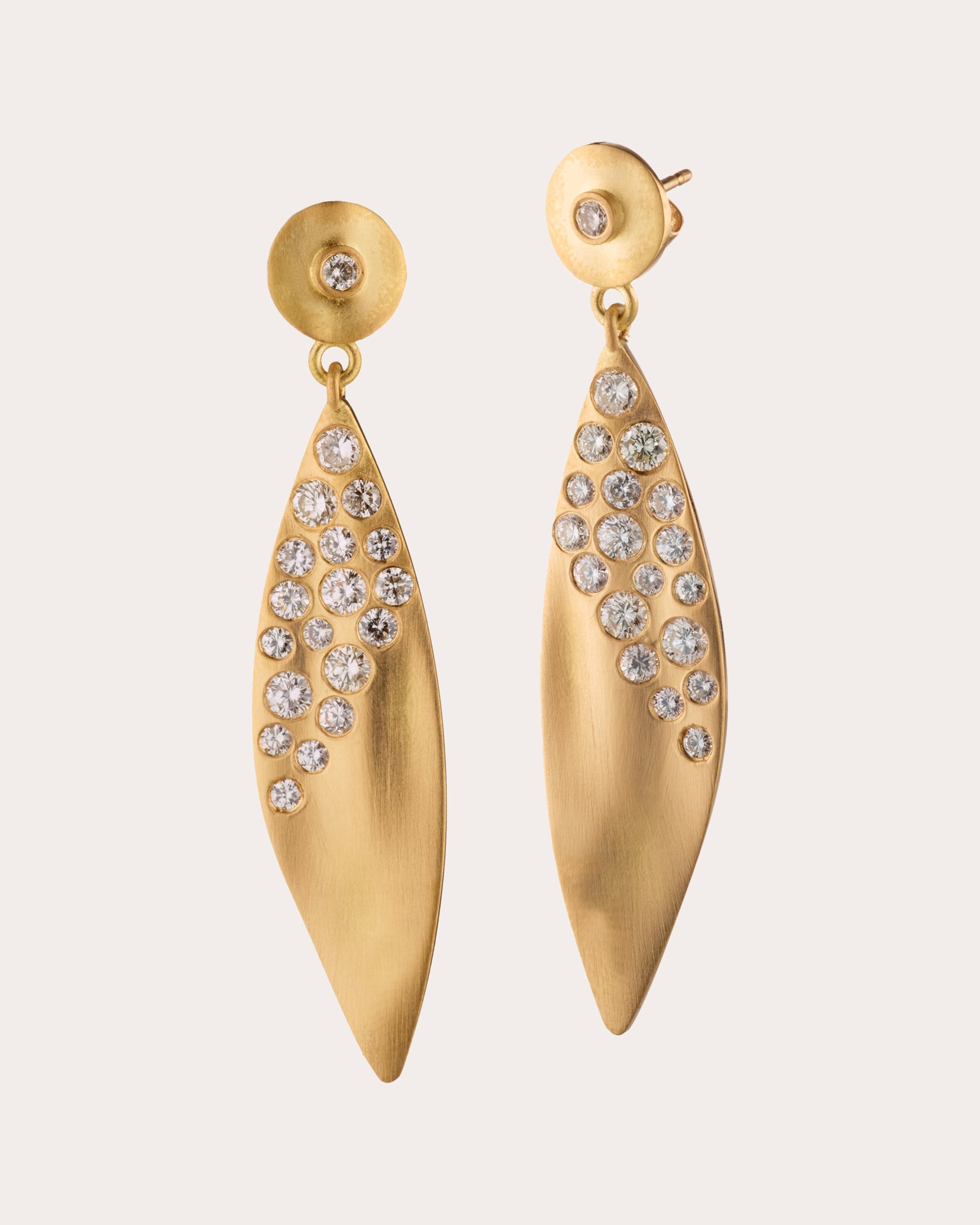 Diamond & 18k Gold Fairy Dust Wing Drop Earrings