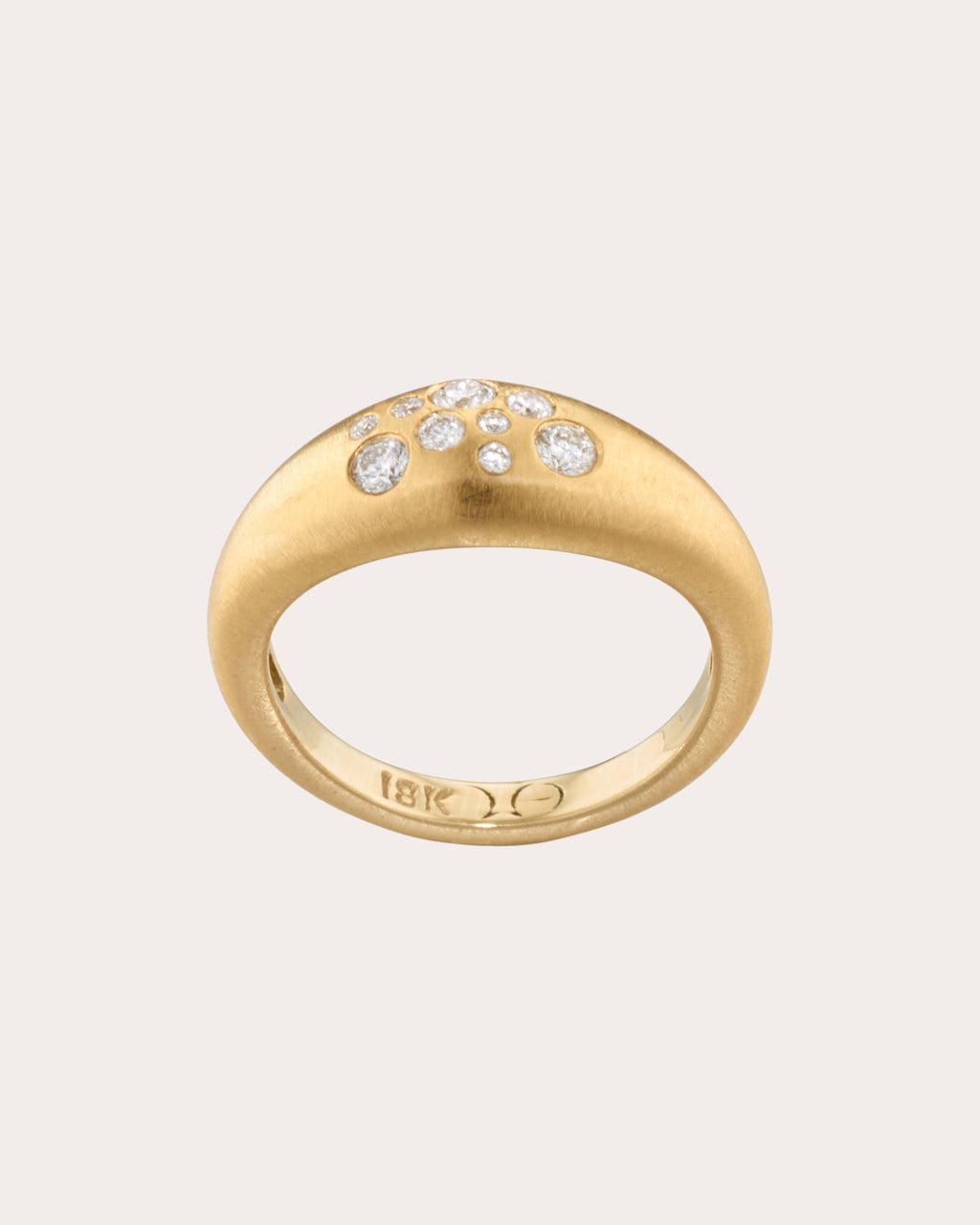Diamond & 18k Gold Fairy Dust Pinky Ring