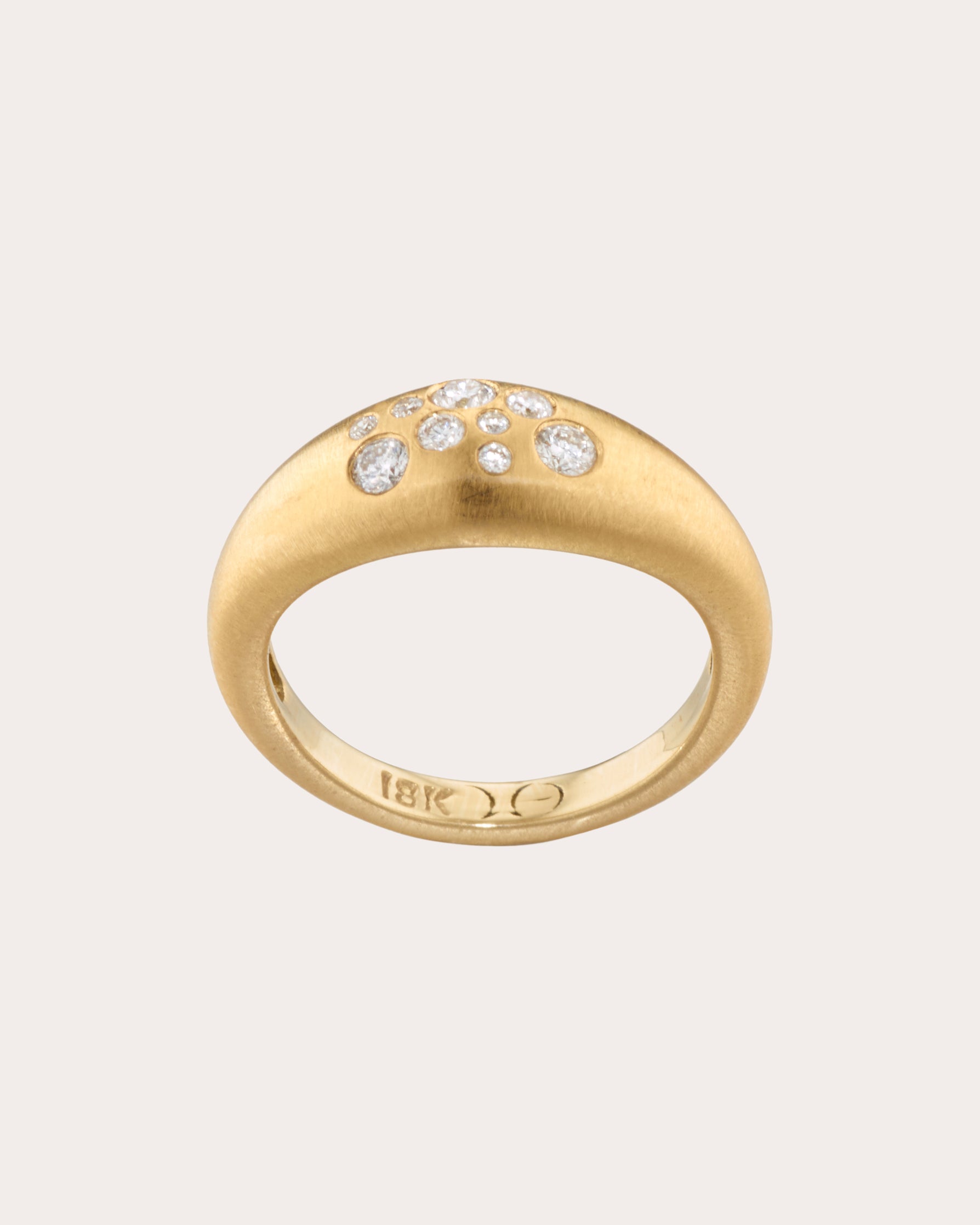 Diamond & 18k Gold Fairy Dust Pinky Ring
