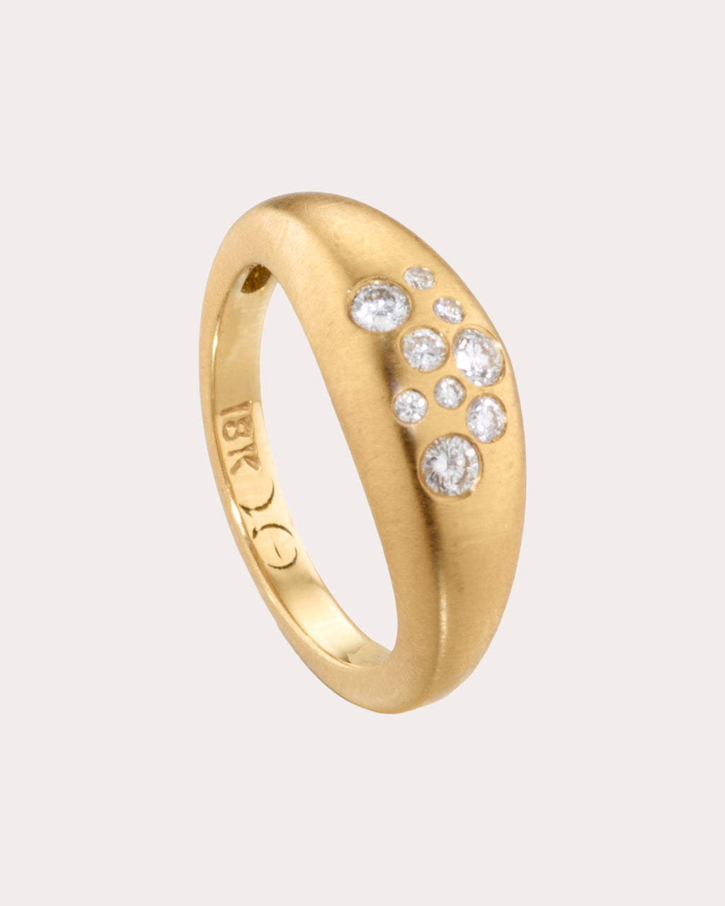 Diamond & 18k Gold Fairy Dust Pinky Ring