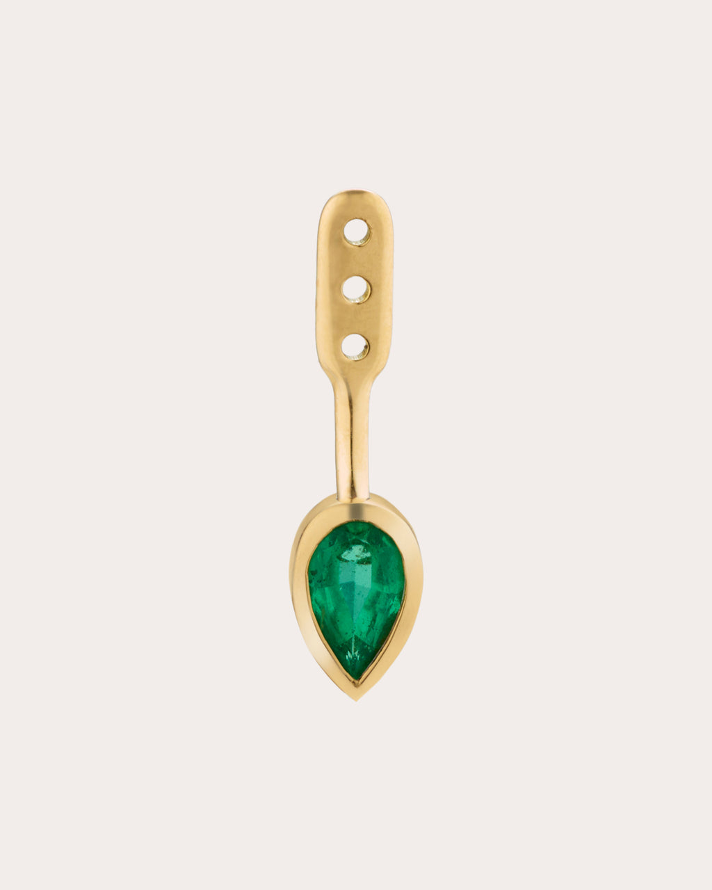 Emerald & 18k Gold Aegis Ear Jacket