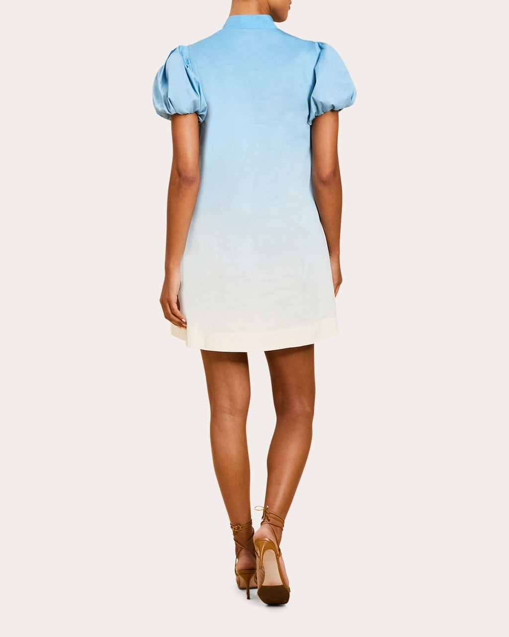 Elliana Embroidered Poplin Barong Mini Dress