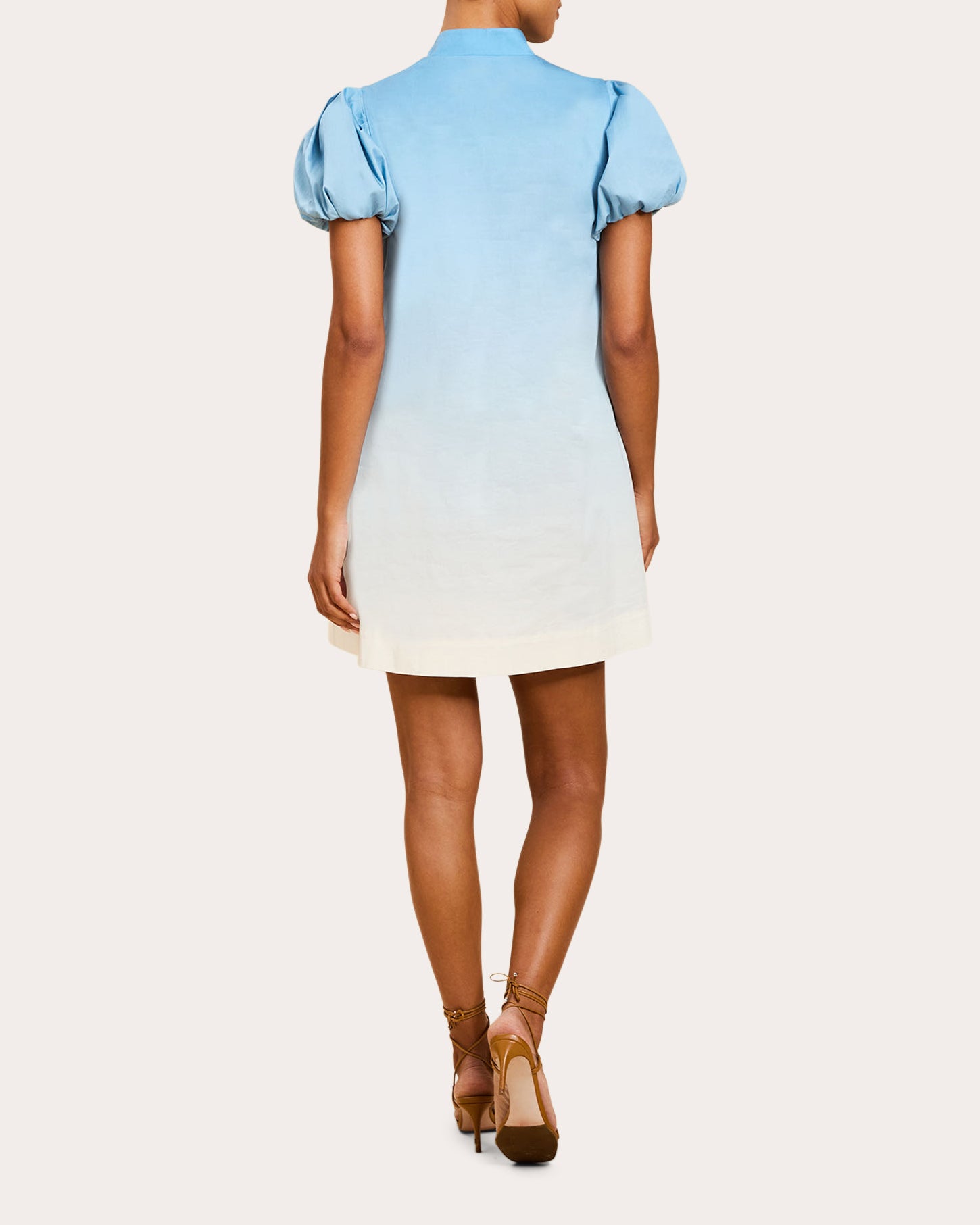 Elliana Embroidered Poplin Barong Mini Dress