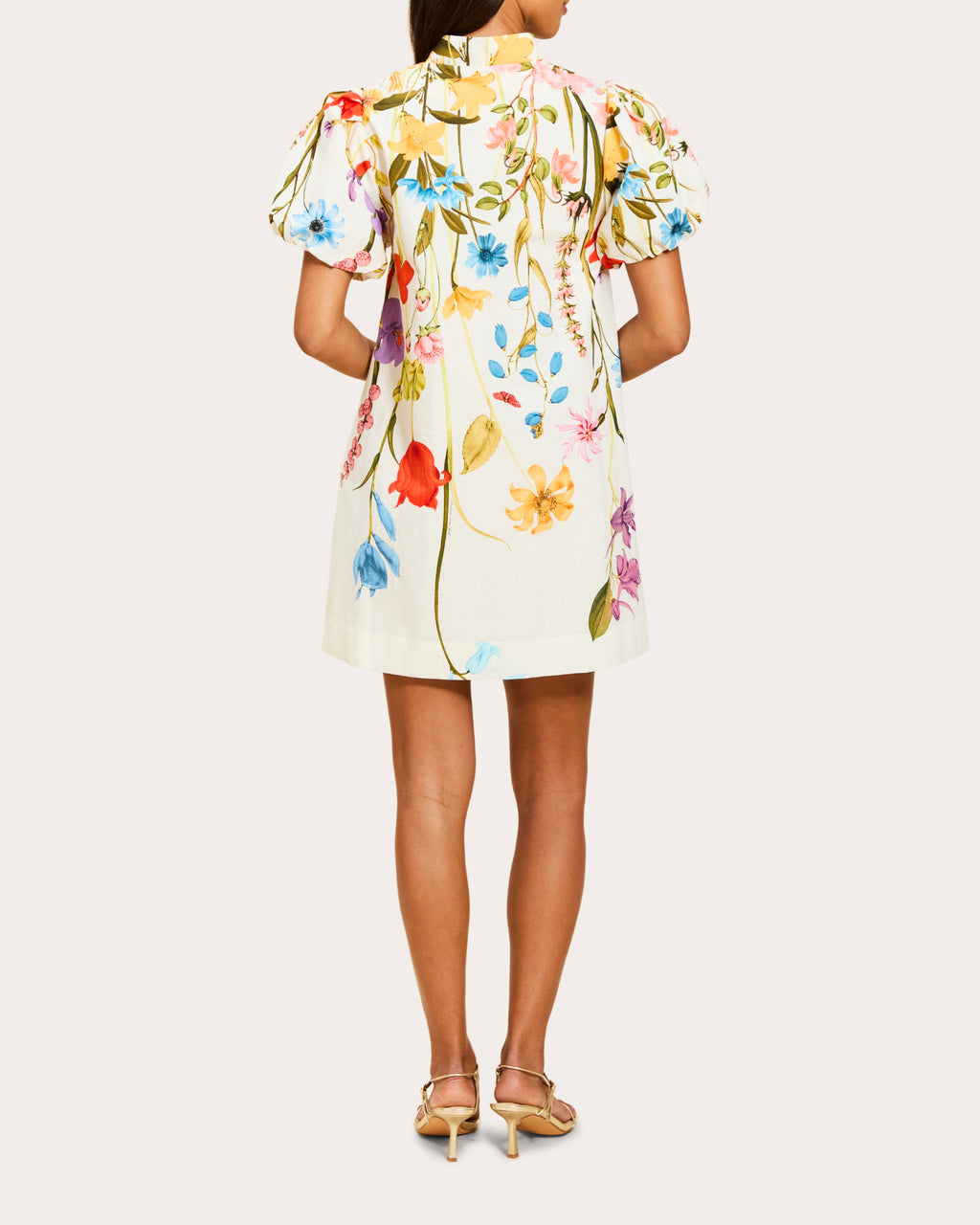 Elliana Floral Poplin Barong Mini Dress