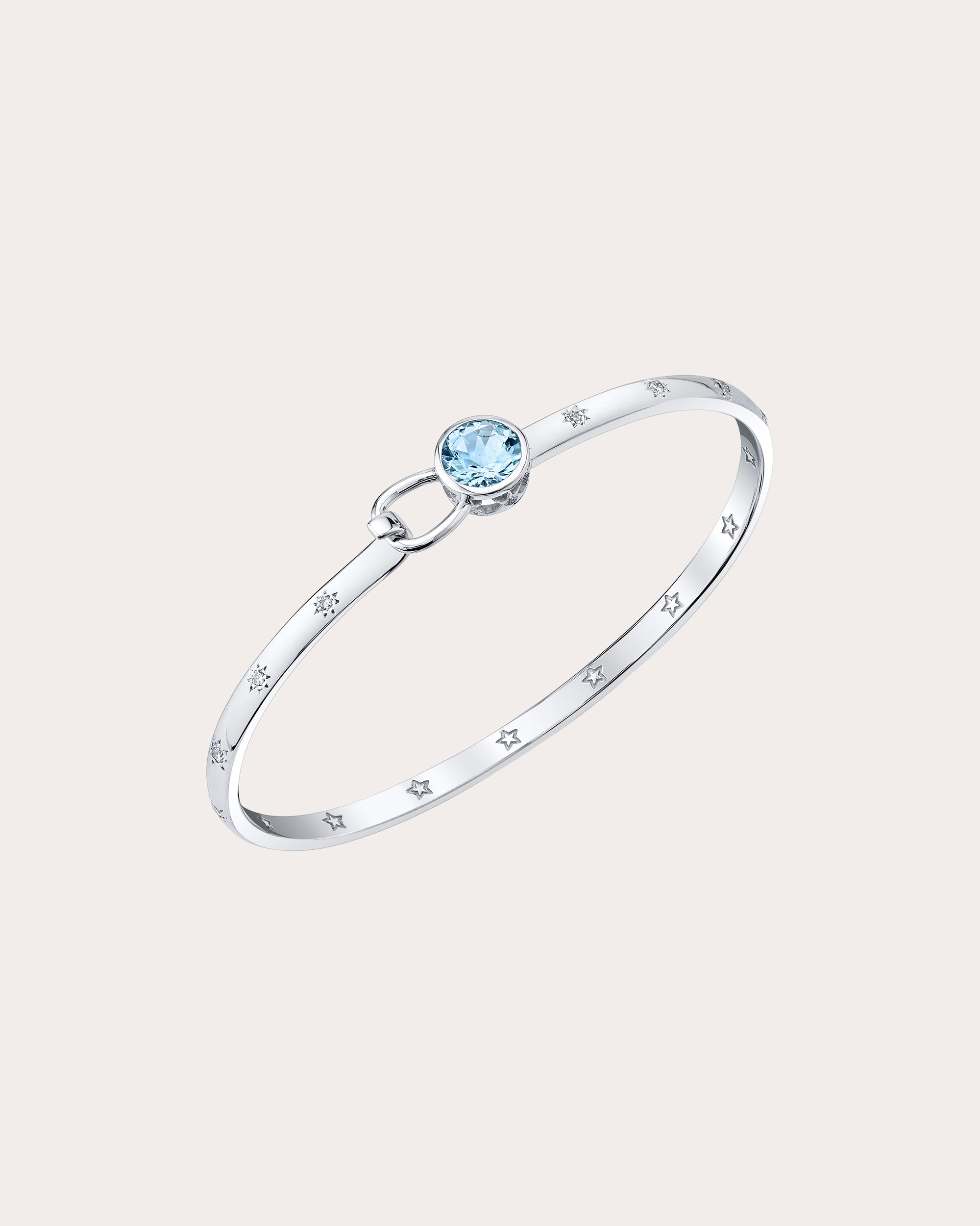Aquamarine & Diamond Empress Bracelet