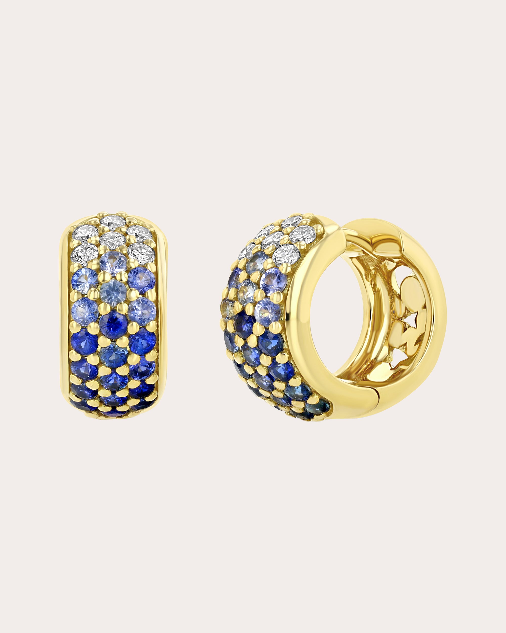 Sapphire & Diamond Euphoria Huggie Earrings