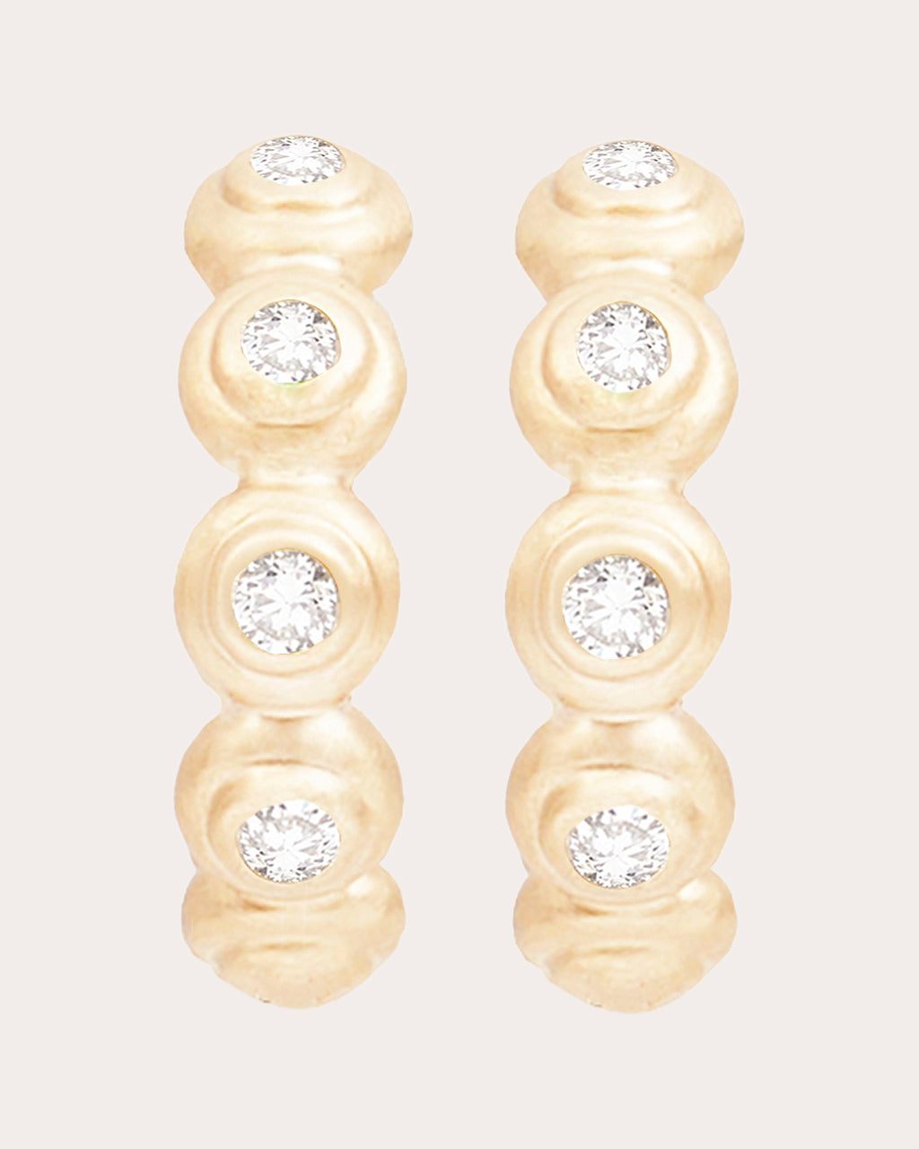 Diamond & 14k Gold Evolve Hoop Earrings