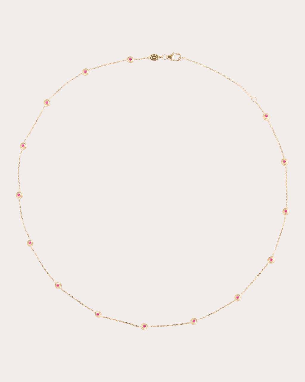Pink Sapphire Evolve Station Necklace