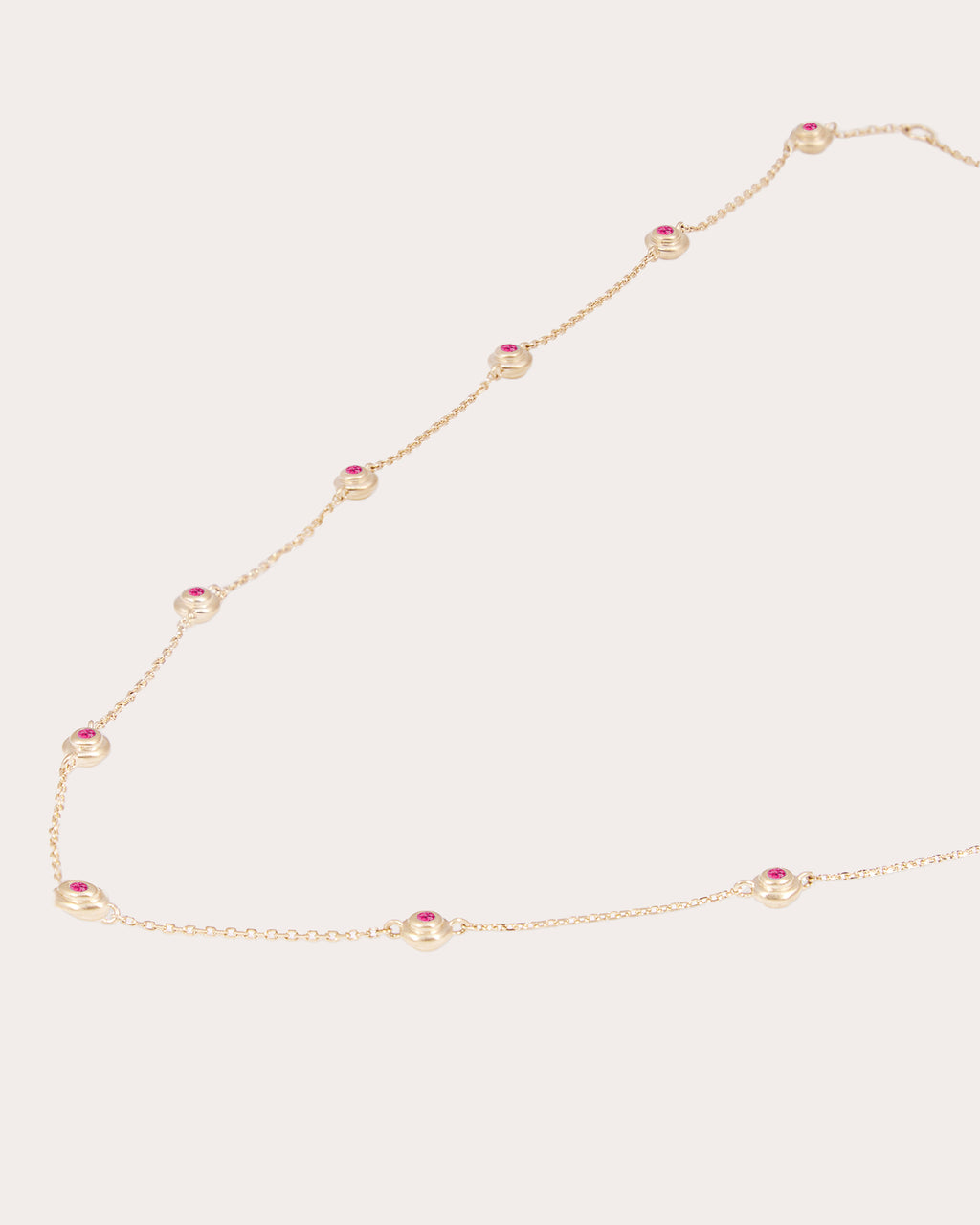 Pink Sapphire Evolve Station Necklace