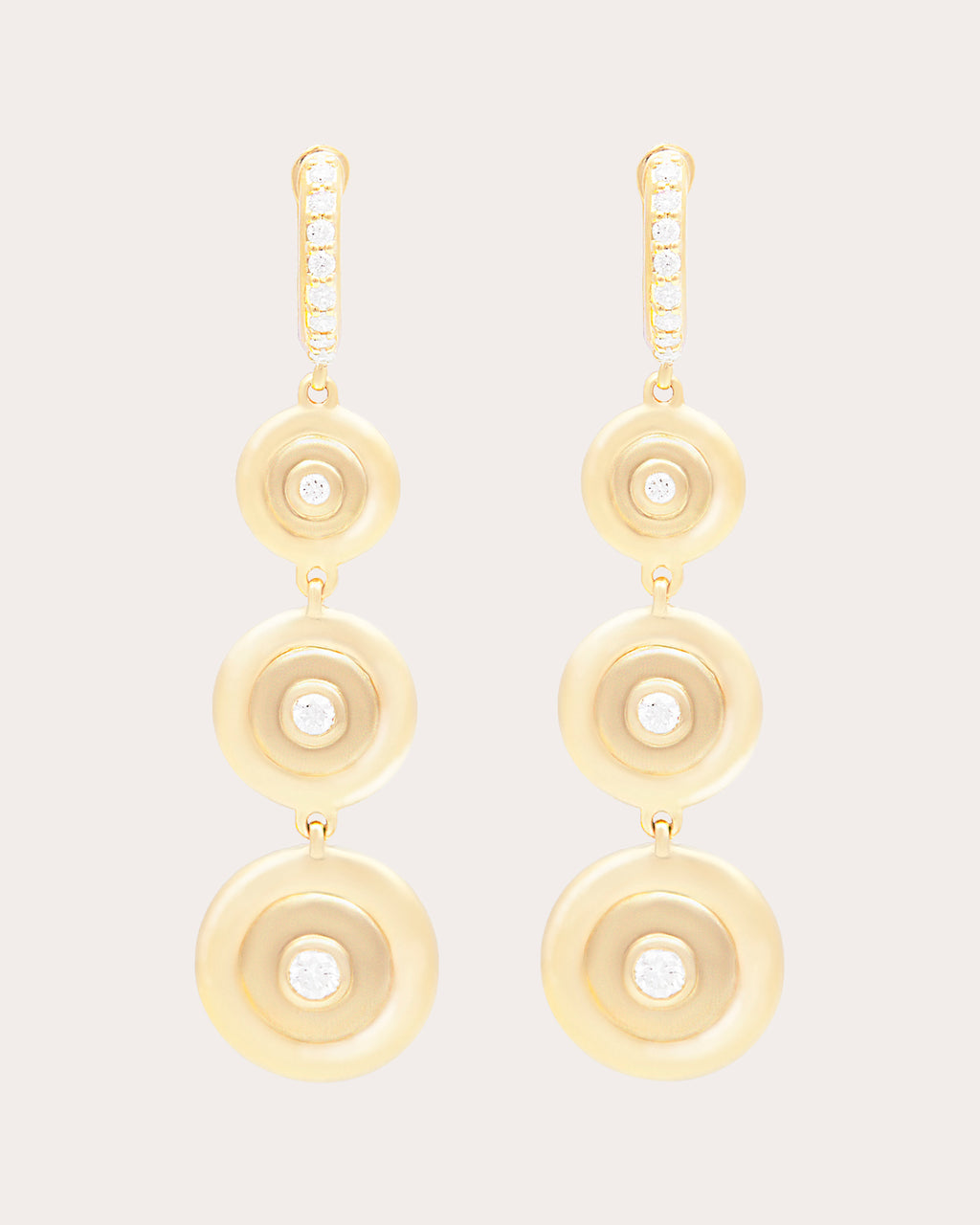 Diamond & 14k Gold Evolve Drop Earrings
