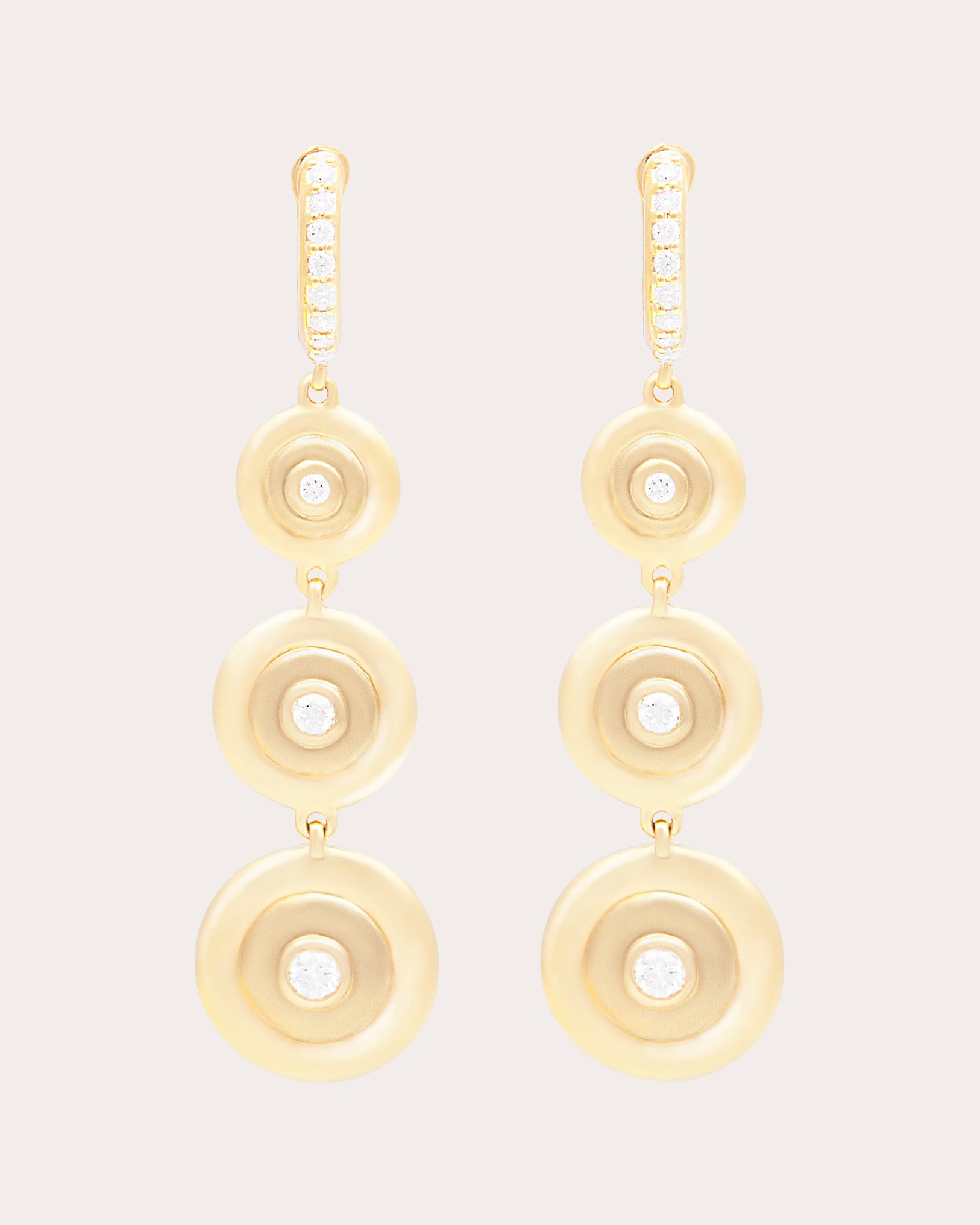 Diamond & 14k Gold Evolve Drop Earrings
