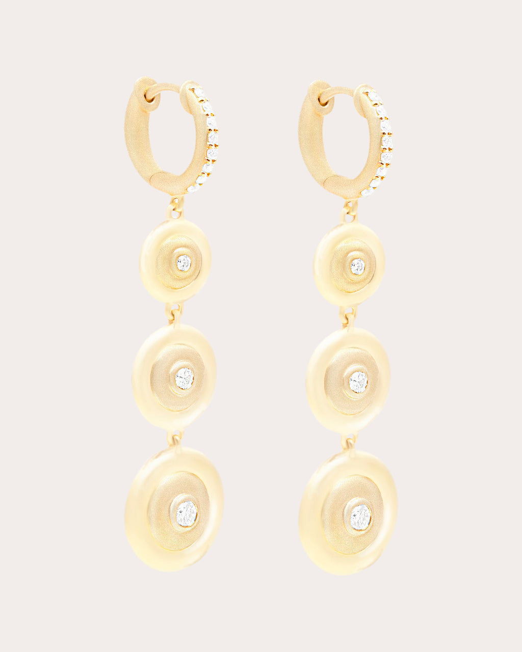 Diamond & 14k Gold Evolve Drop Earrings
