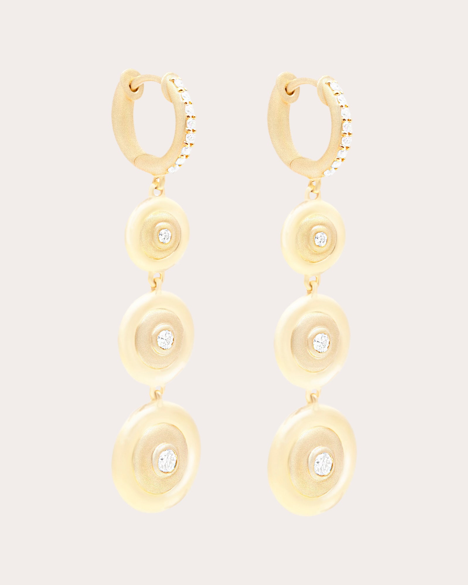 Diamond & 14k Gold Evolve Drop Earrings