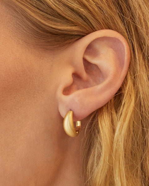 18k Gold Fairy Dust Hoop Earrings