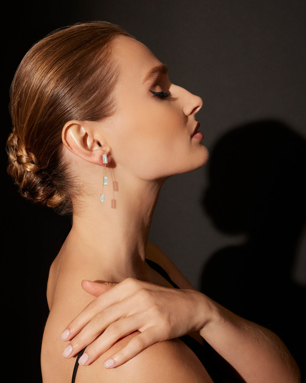 Diamond & 14k Gold Orient Express Chain Drop Earrings