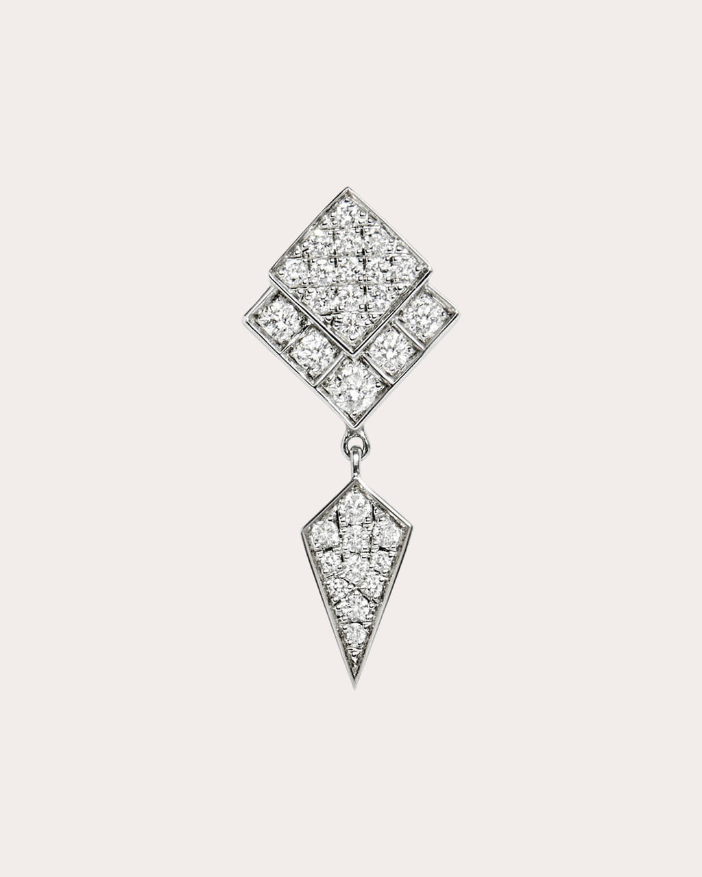 Diamond Stairway Small Drop Earring