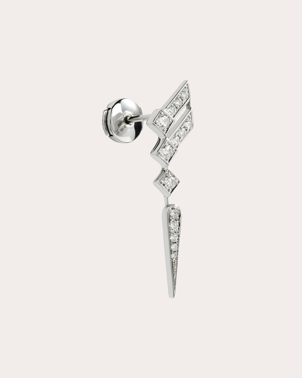 Diamond Stairway Drop Earring
