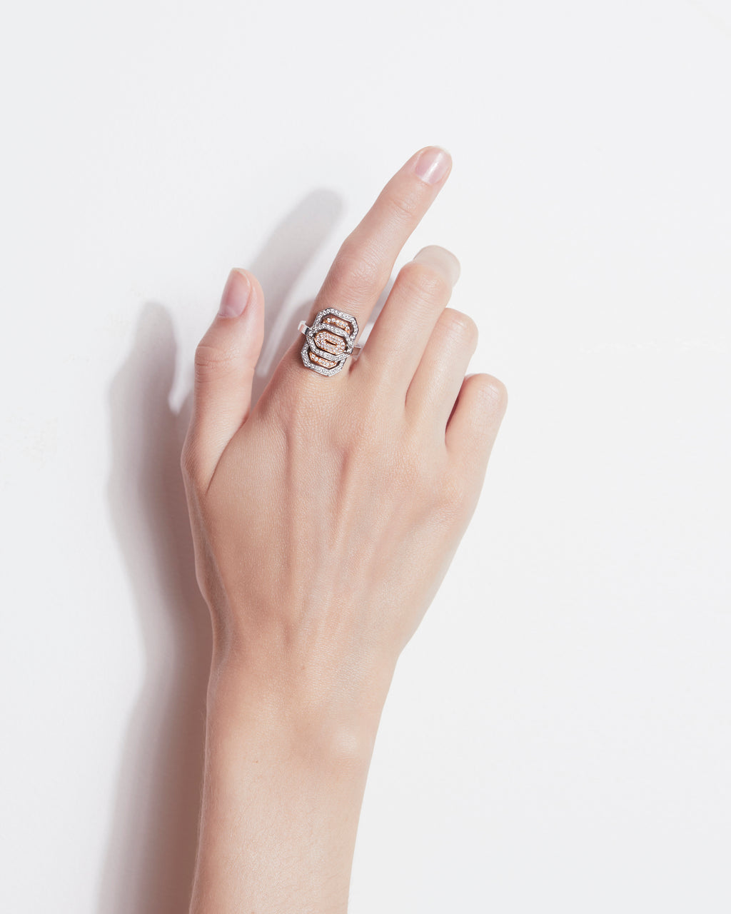 Diamond & 18k Rose Gold Two-Tone Mini My Way Ring