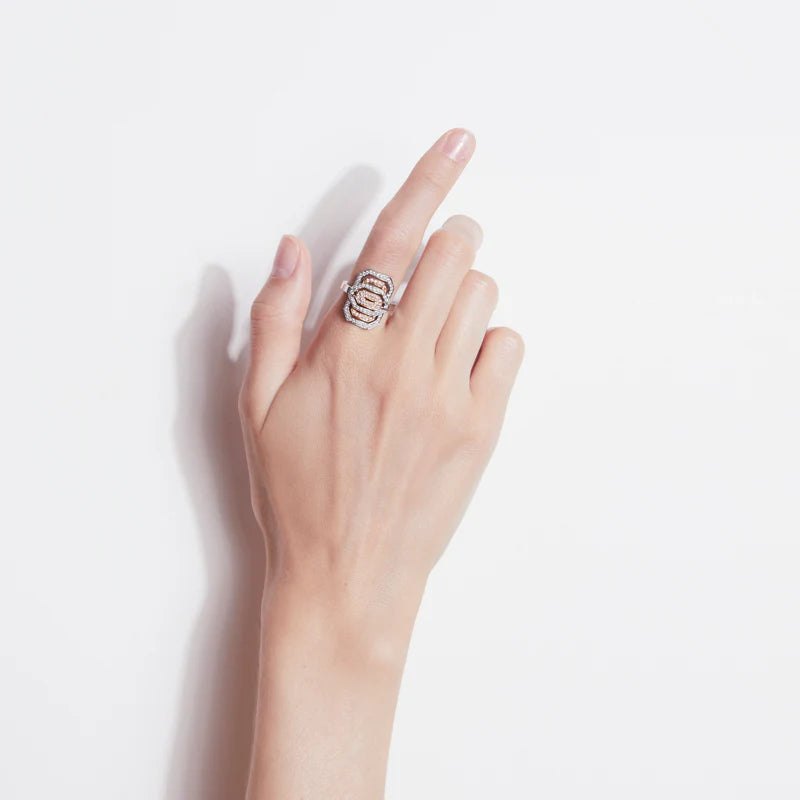 Diamond Two-Tone Petite My Way Ring