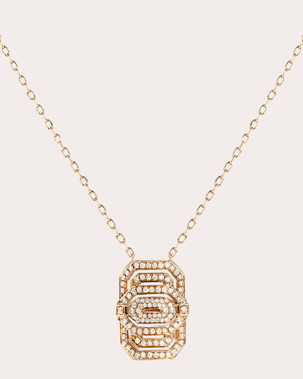 Diamond & 18k Rose Gold Petite My Way Pendant Necklace