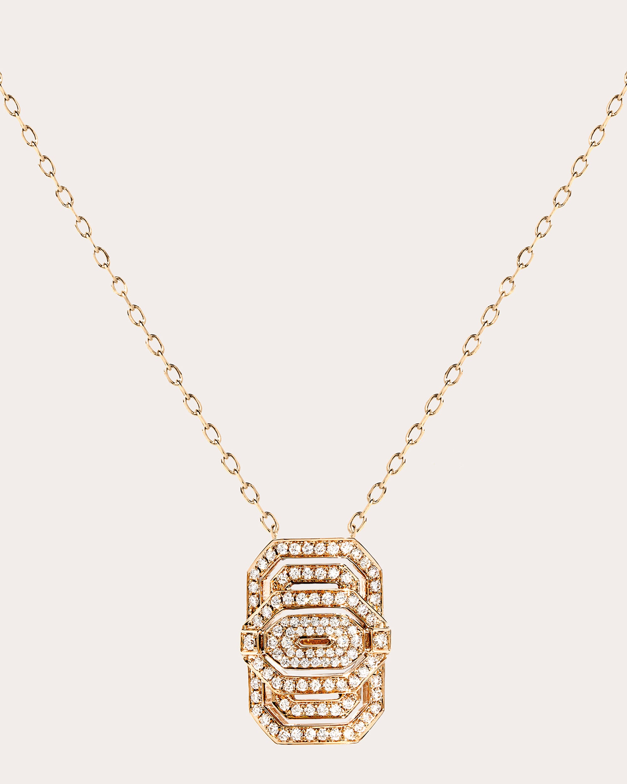 Diamond & 18k Rose Gold Petite My Way Pendant Necklace