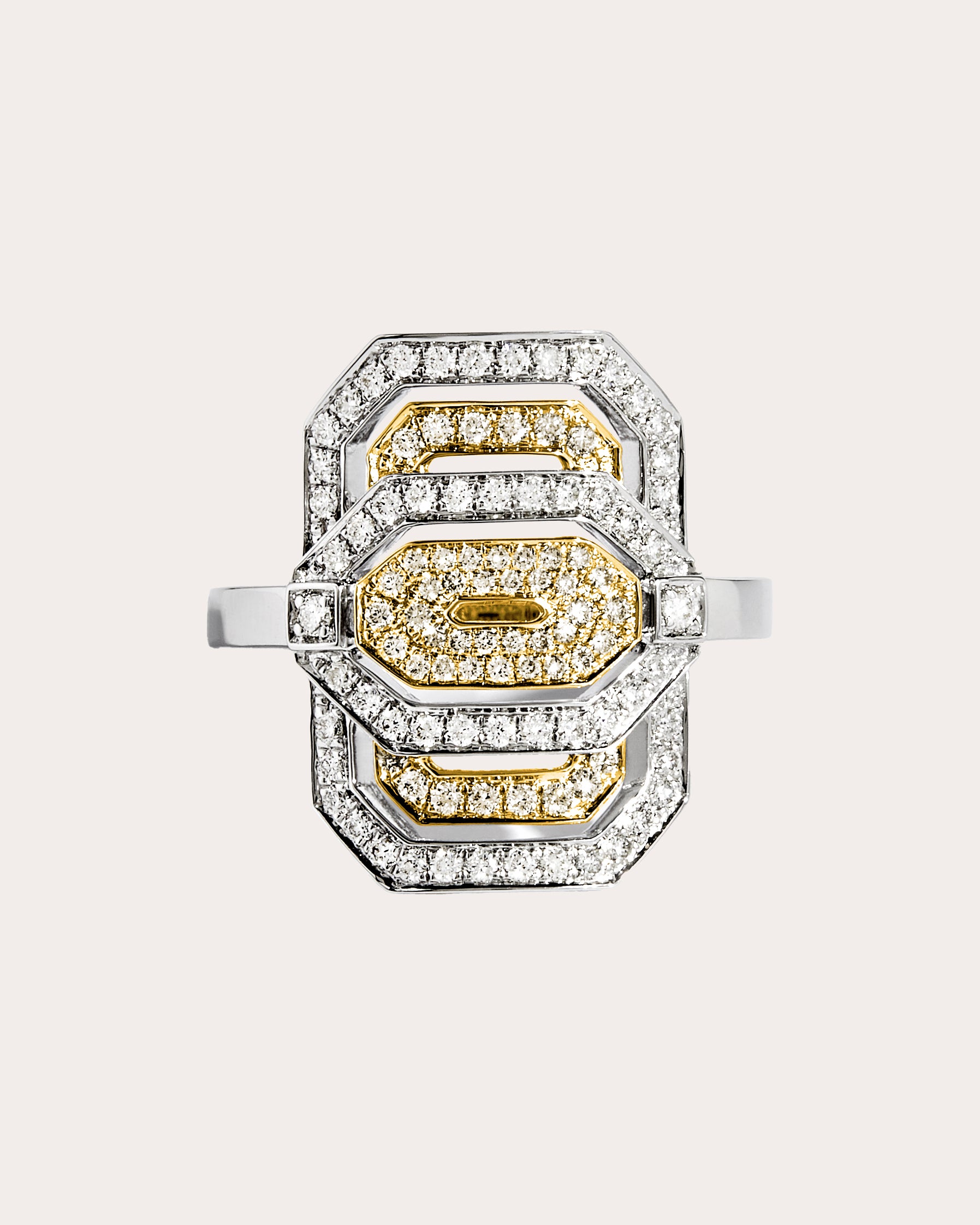Diamond Two-Tone Petite My Way Ring