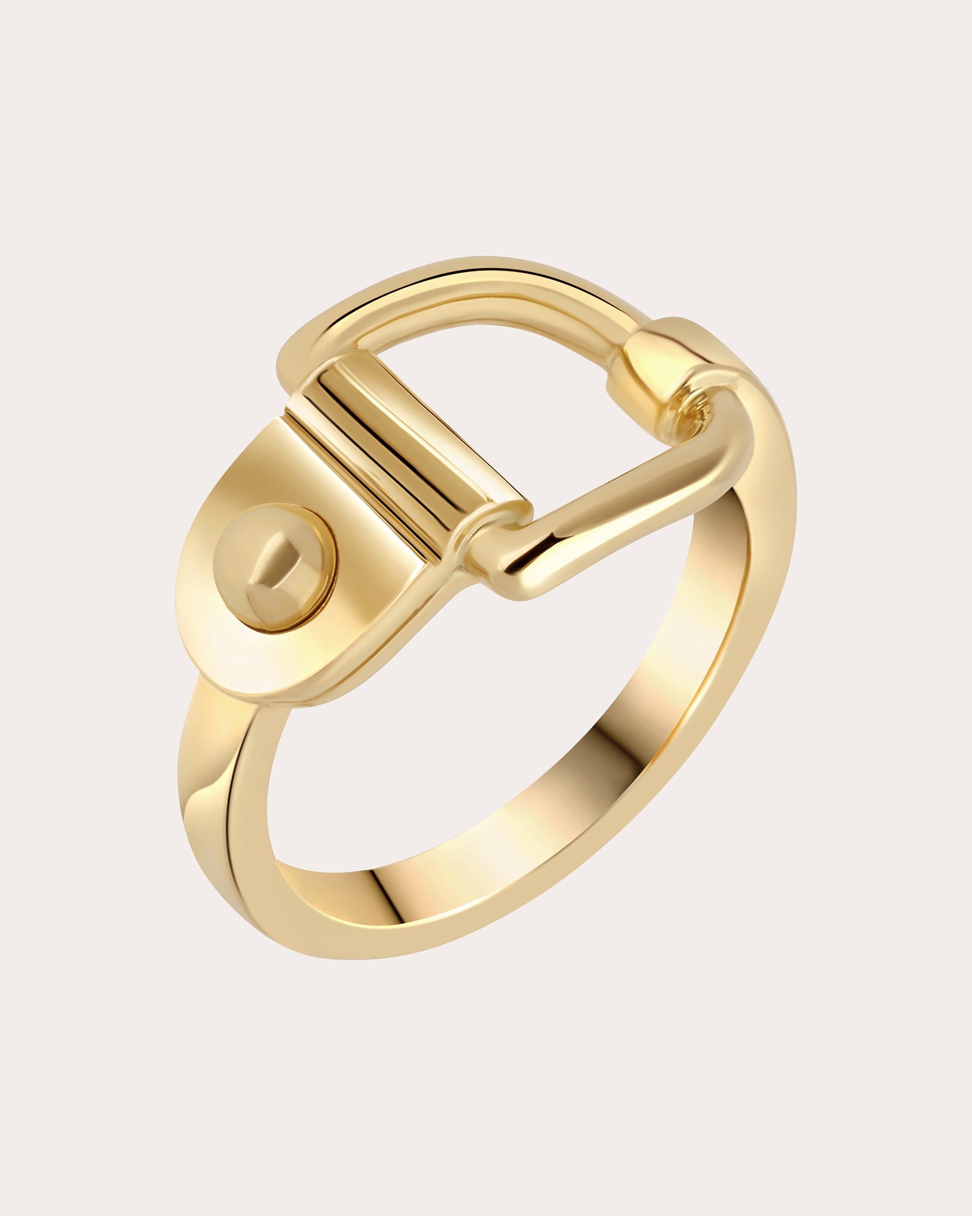 18k Gold Rivet Ring