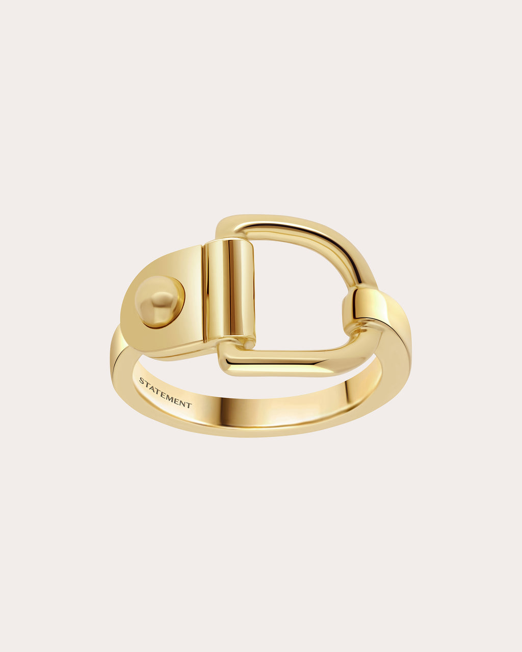 18k Gold Rivet Ring