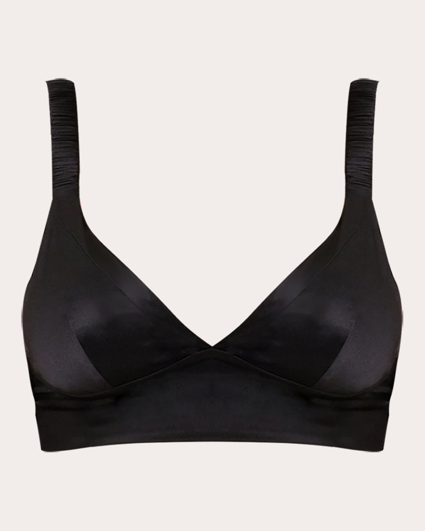 Fiamma Silk Charmeuse Ruched Bralette