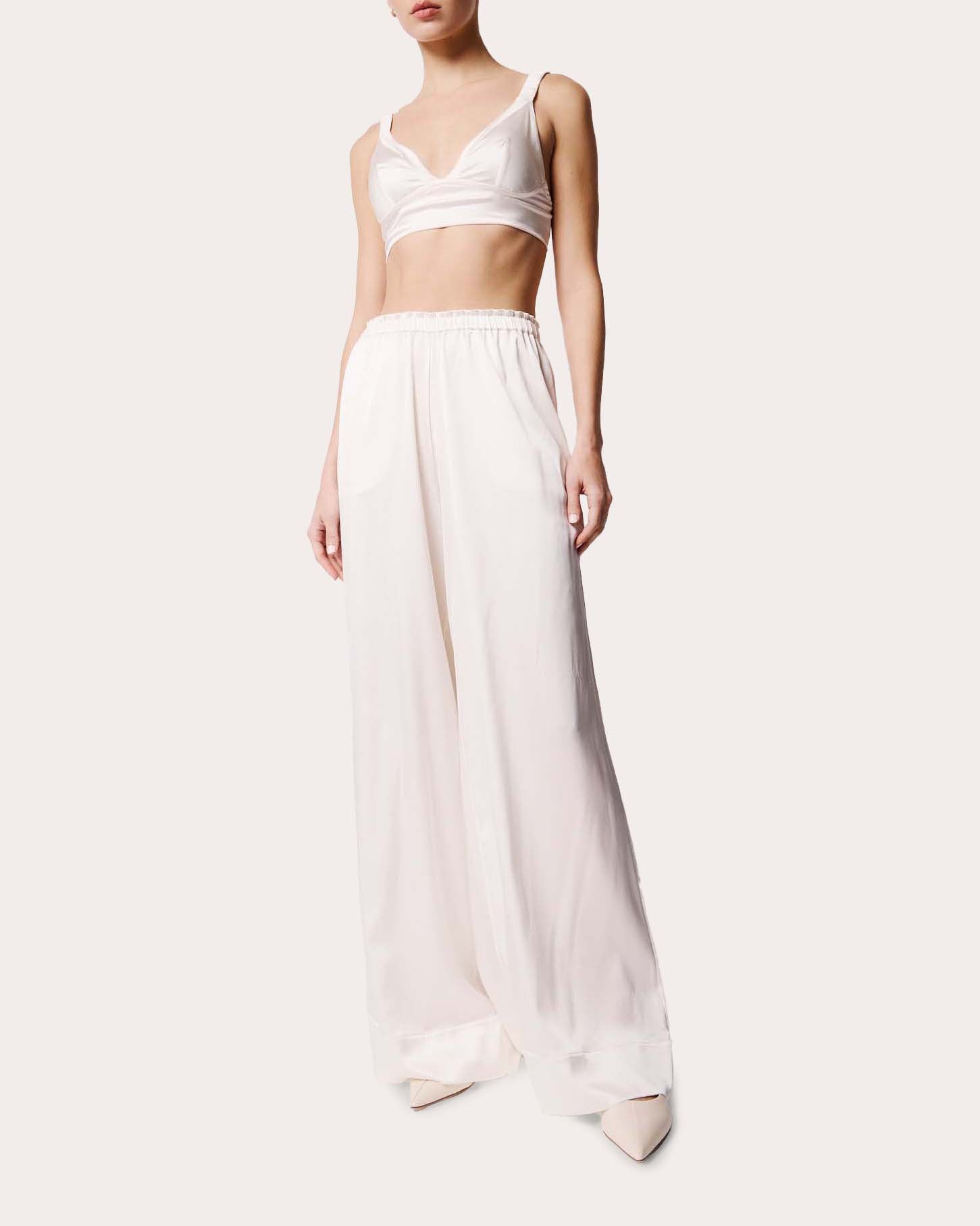 Fiamma Silk Charmeuse Ruched Bralette