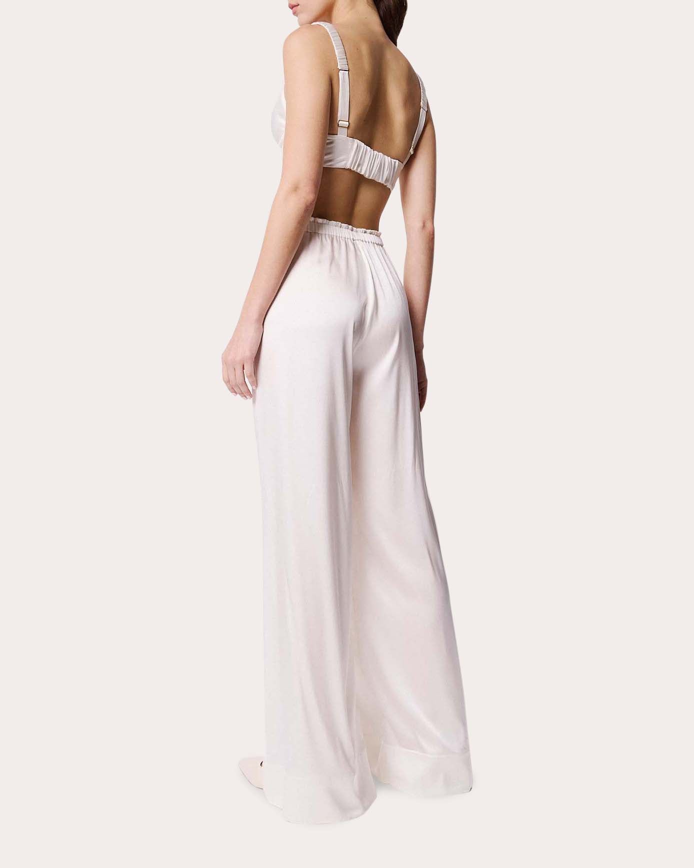 Fiamma Silk Charmeuse Ruched Bralette