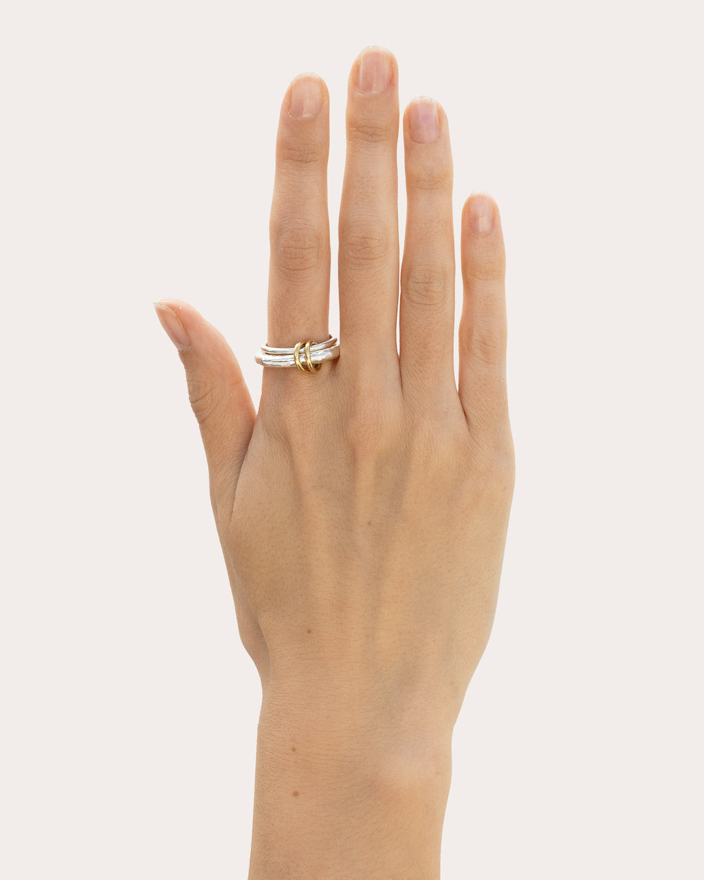 18k Gold & Sterling Silver Agon Vulcan Ring