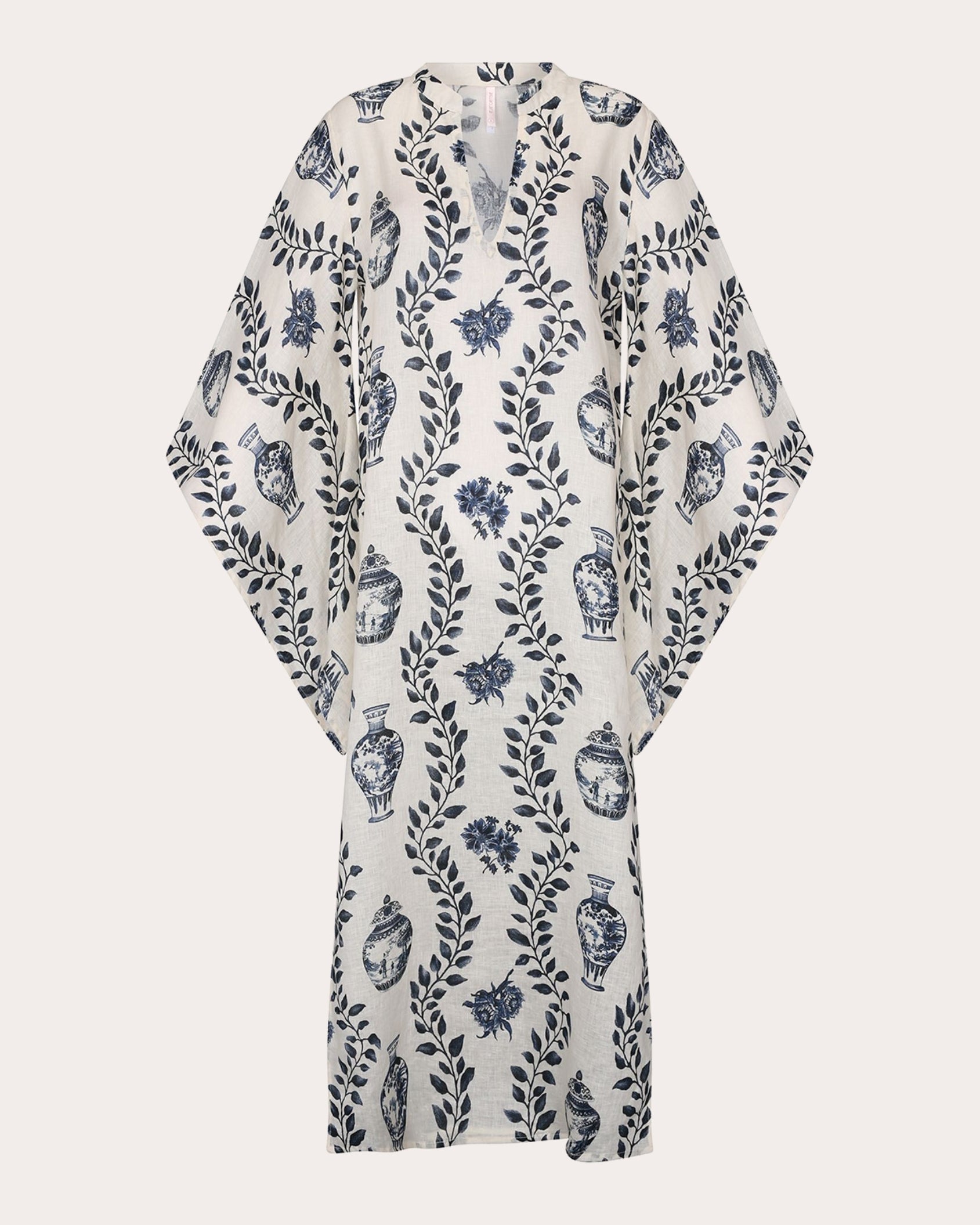Dynastie Royale Linen Maxi Kaftan