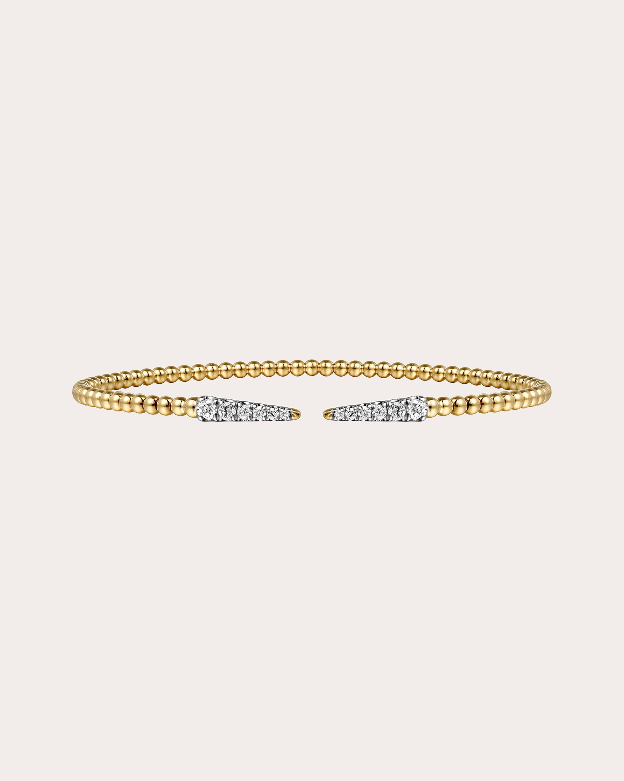 Diamond & 14k Gold Bujukan Spikes Cuff