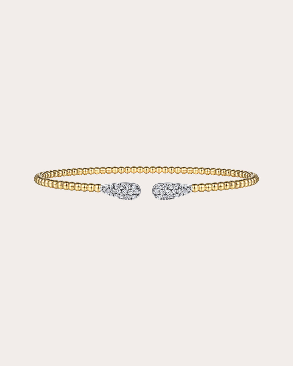 Diamond & 14k Gold Bujukan Teardrop Cuff