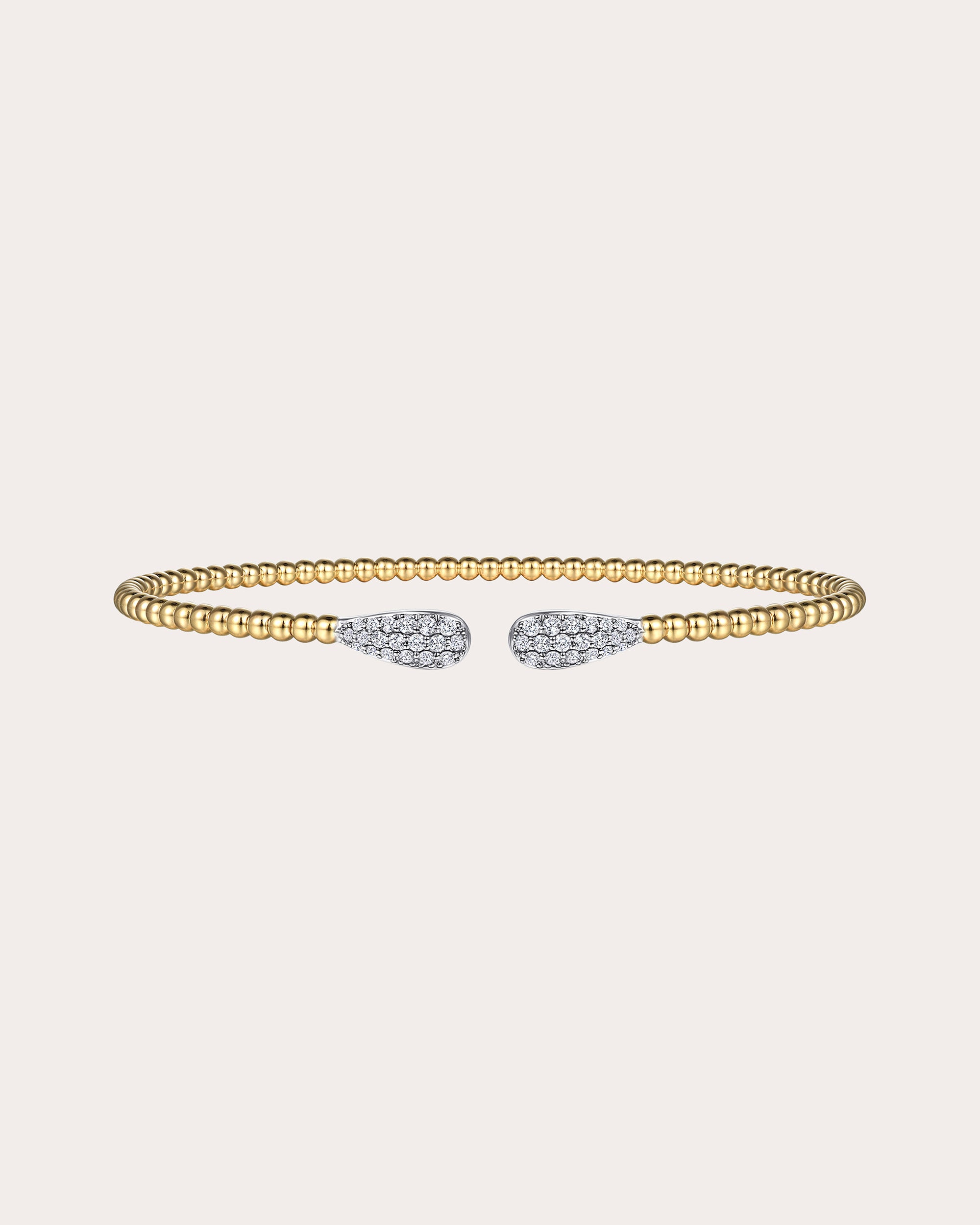 Diamond & 14k Gold Bujukan Teardrop Cuff