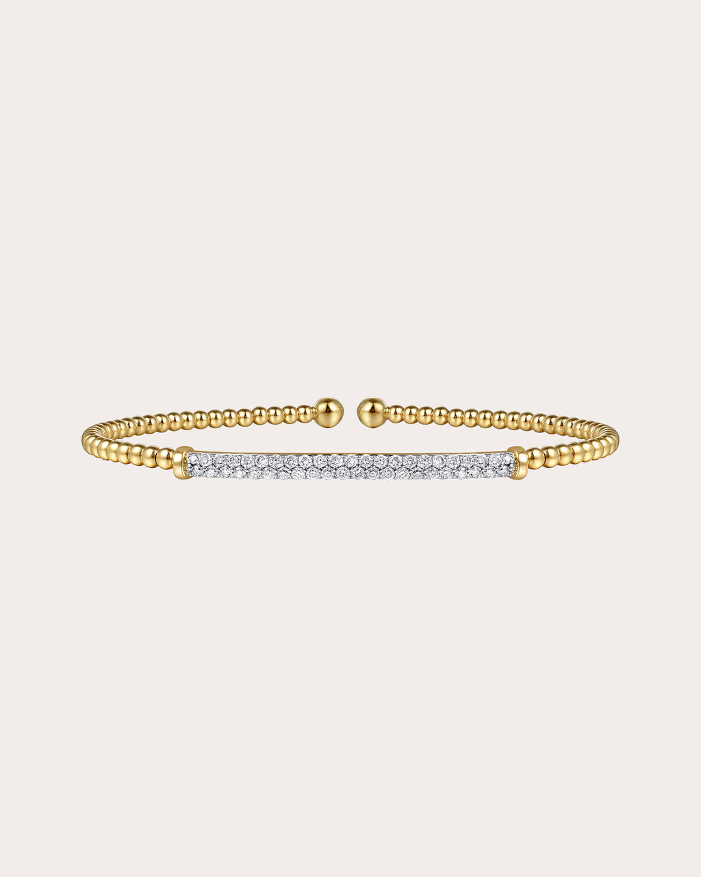 Diamond & 14k Gold Bujukan Bar Cuff