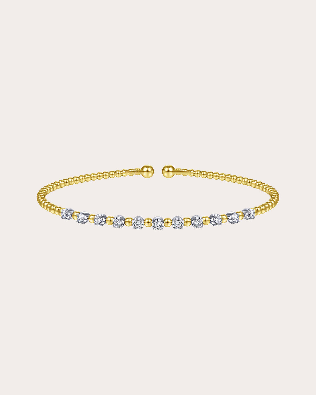 Diamond & 14k Gold Two-Tone Bujukan Split Cuff