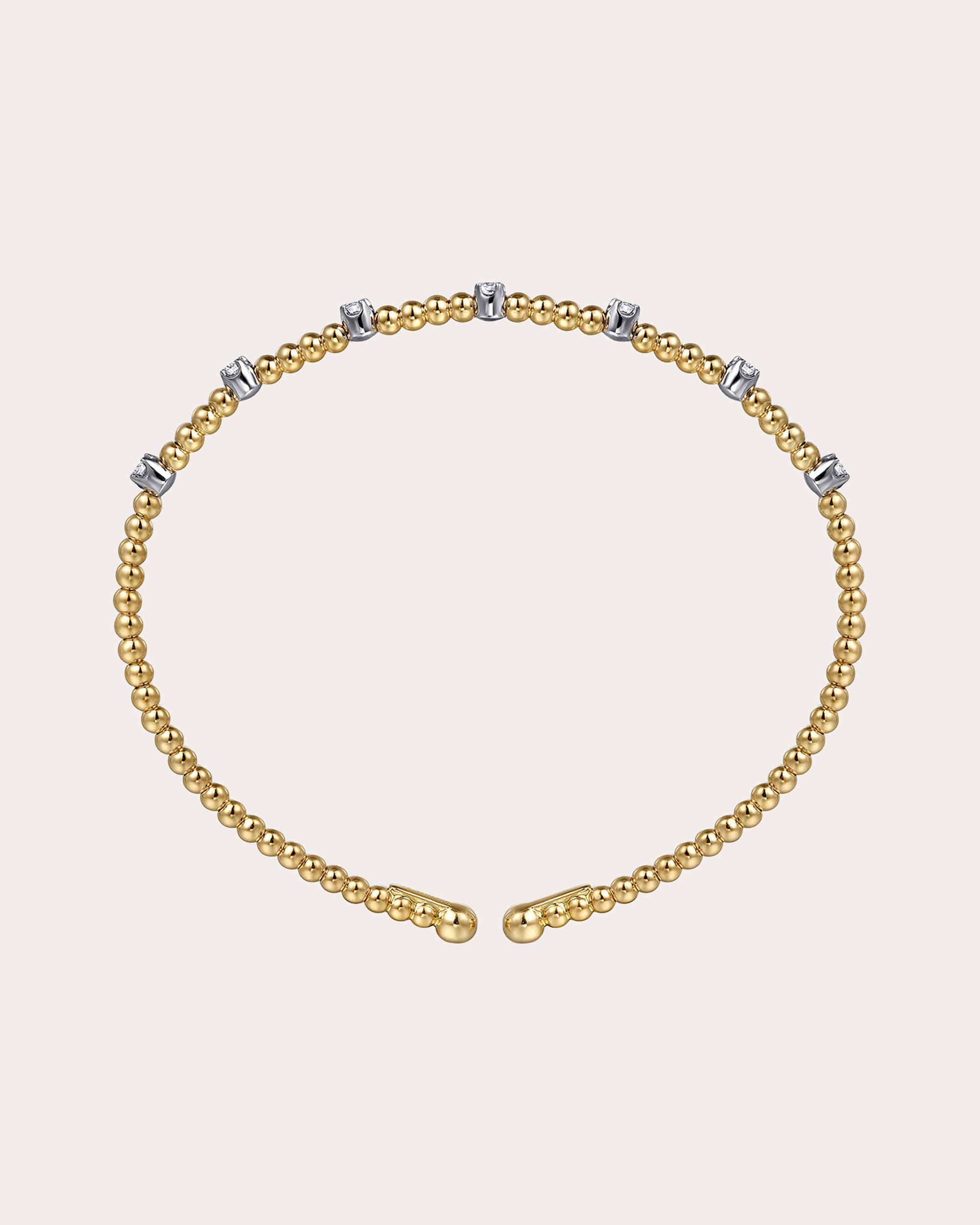 Diamond & 14 Gold Bujukan Stations Cuff