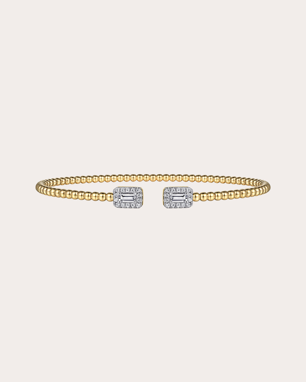 Diamond & 14k Gold Bujukan Baguette Cuff