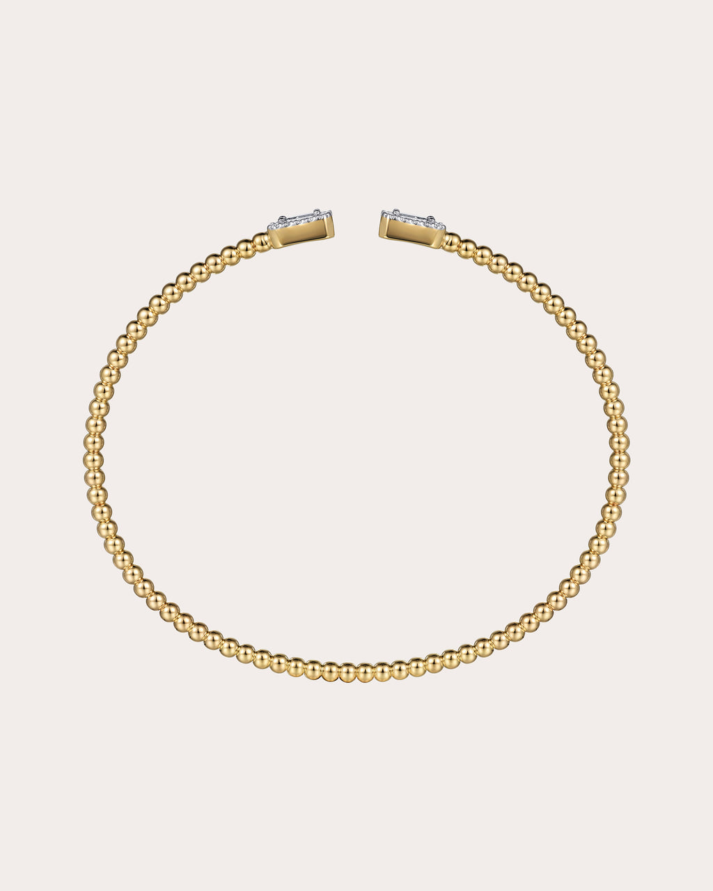Diamond & 14k Gold Bujukan Baguette Cuff