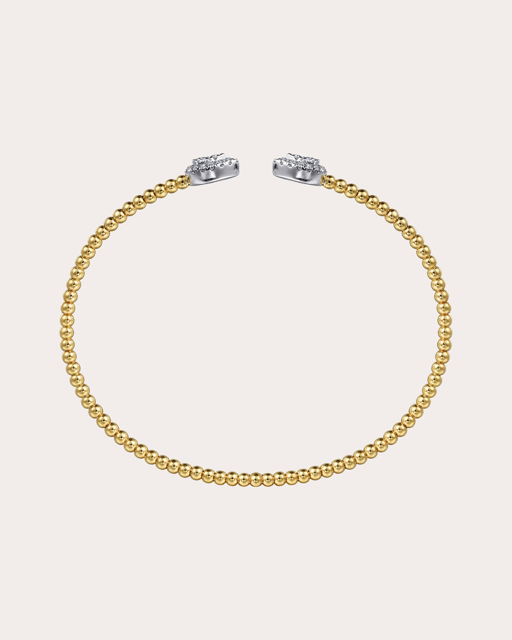 Diamond & 14k Gold Two-Tone Bujukan Pear Cuff