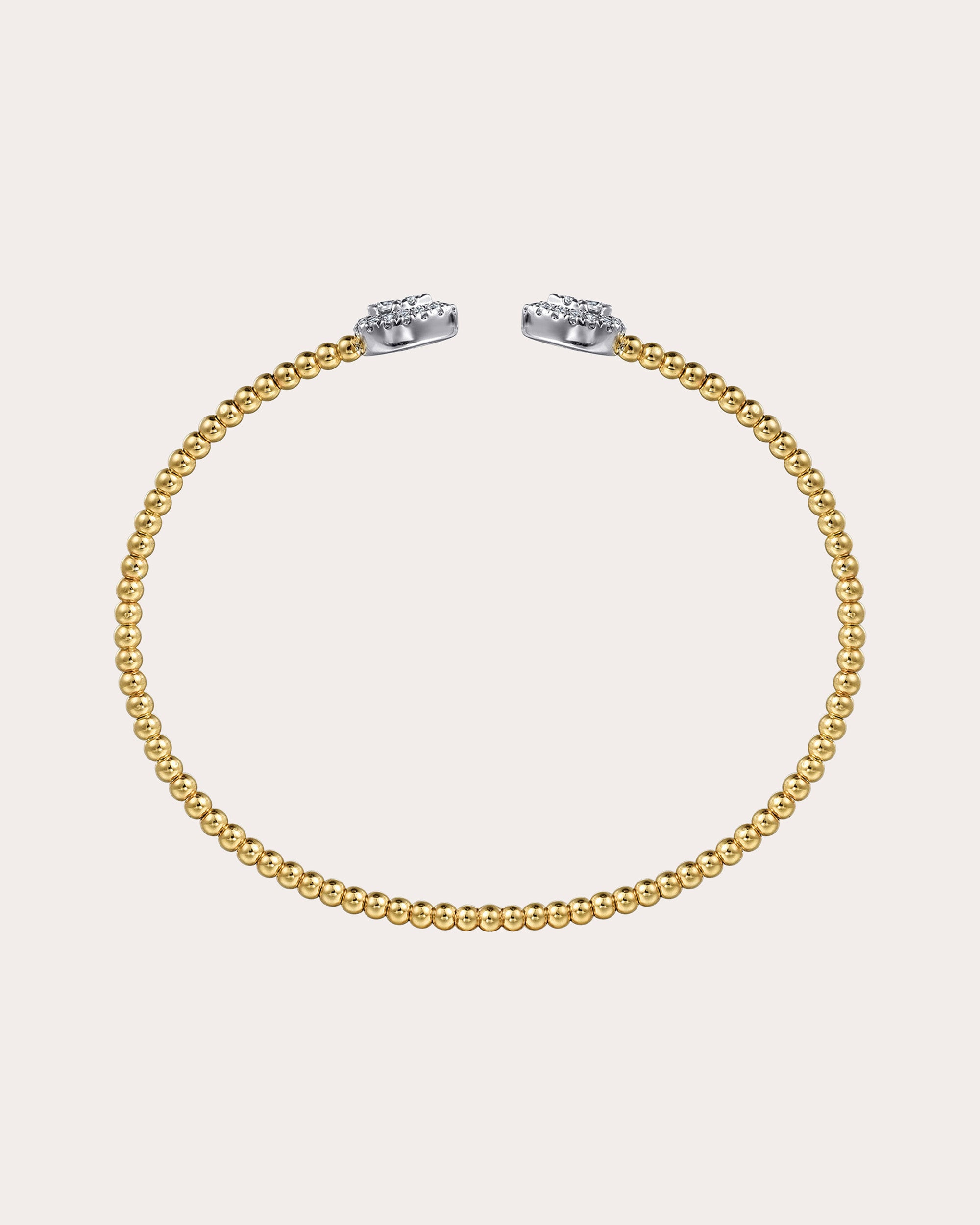 Diamond & 14k Gold Two-Tone Bujukan Pear Cuff