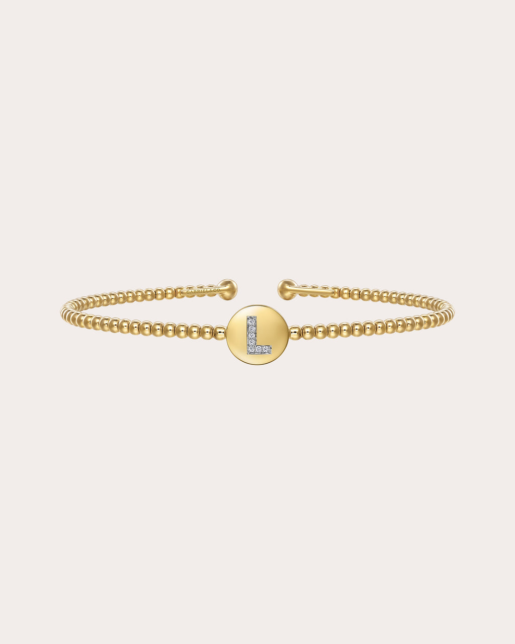 Diamond & 14k Gold Bujukan L Initial Cuff