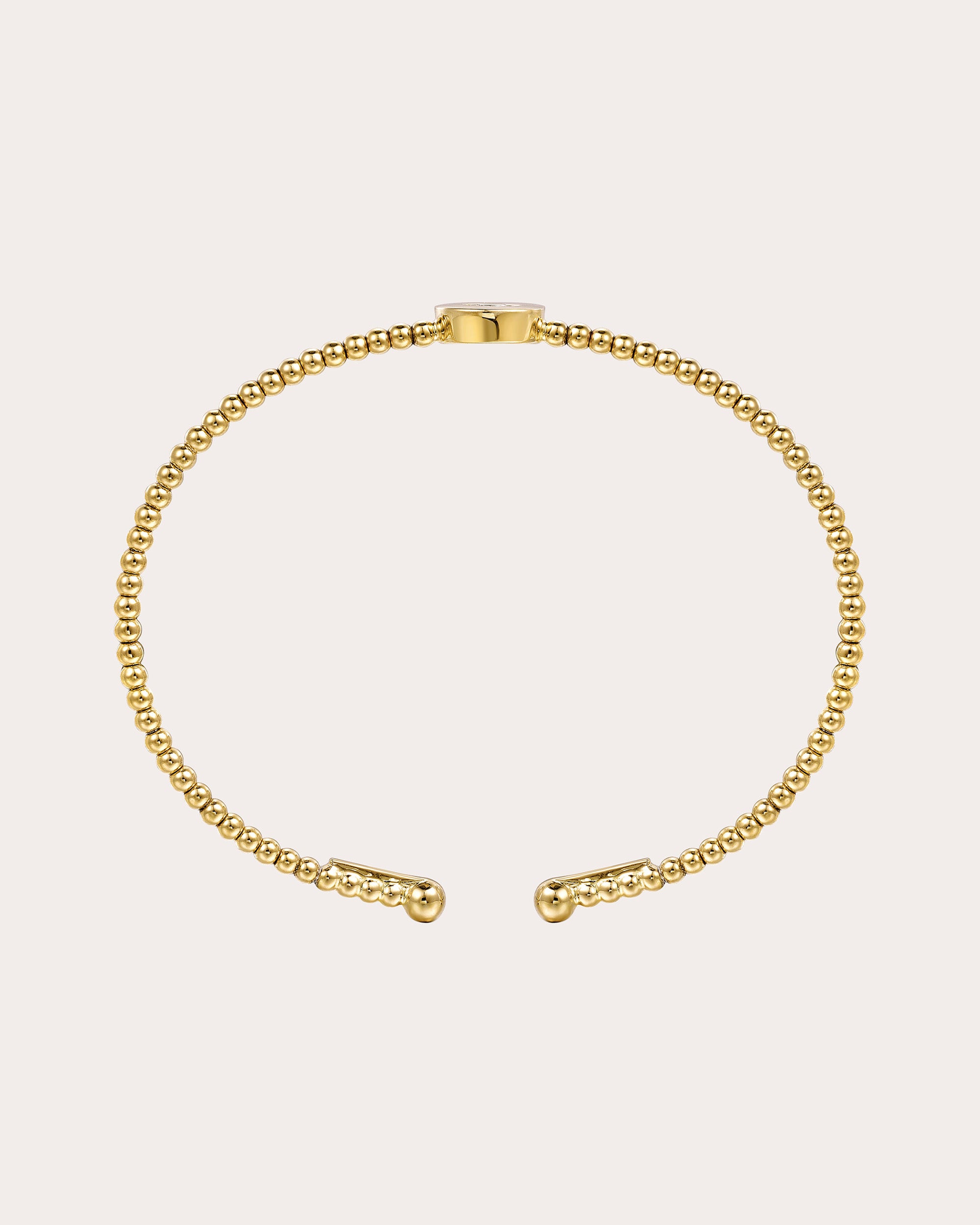 Diamond & 14k Gold Bujukan L Initial Cuff