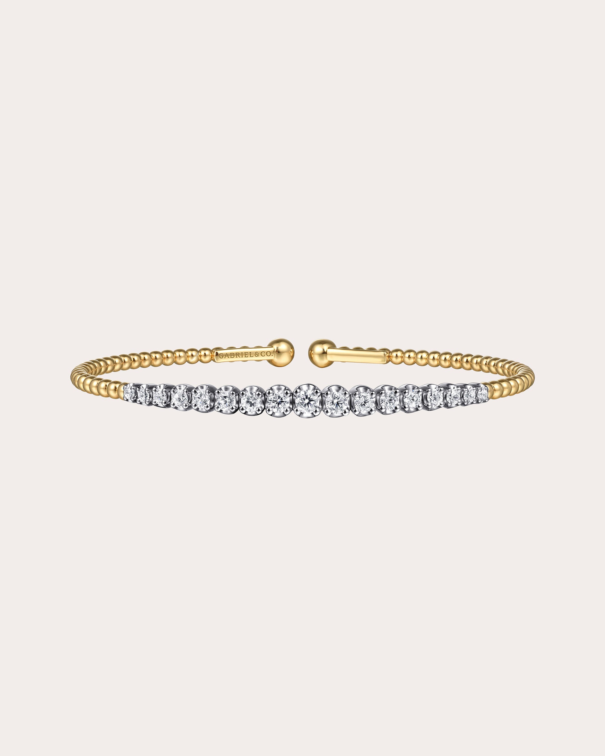 Diamond & 14k Gold Two-Tone Bujukan Cuff