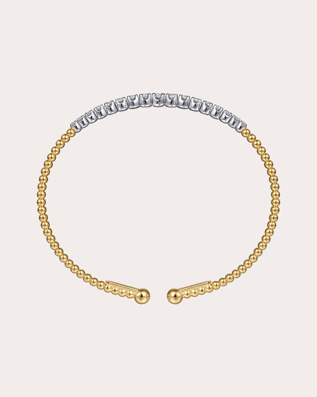 Diamond & 14k Gold Two-Tone Bujukan Cuff