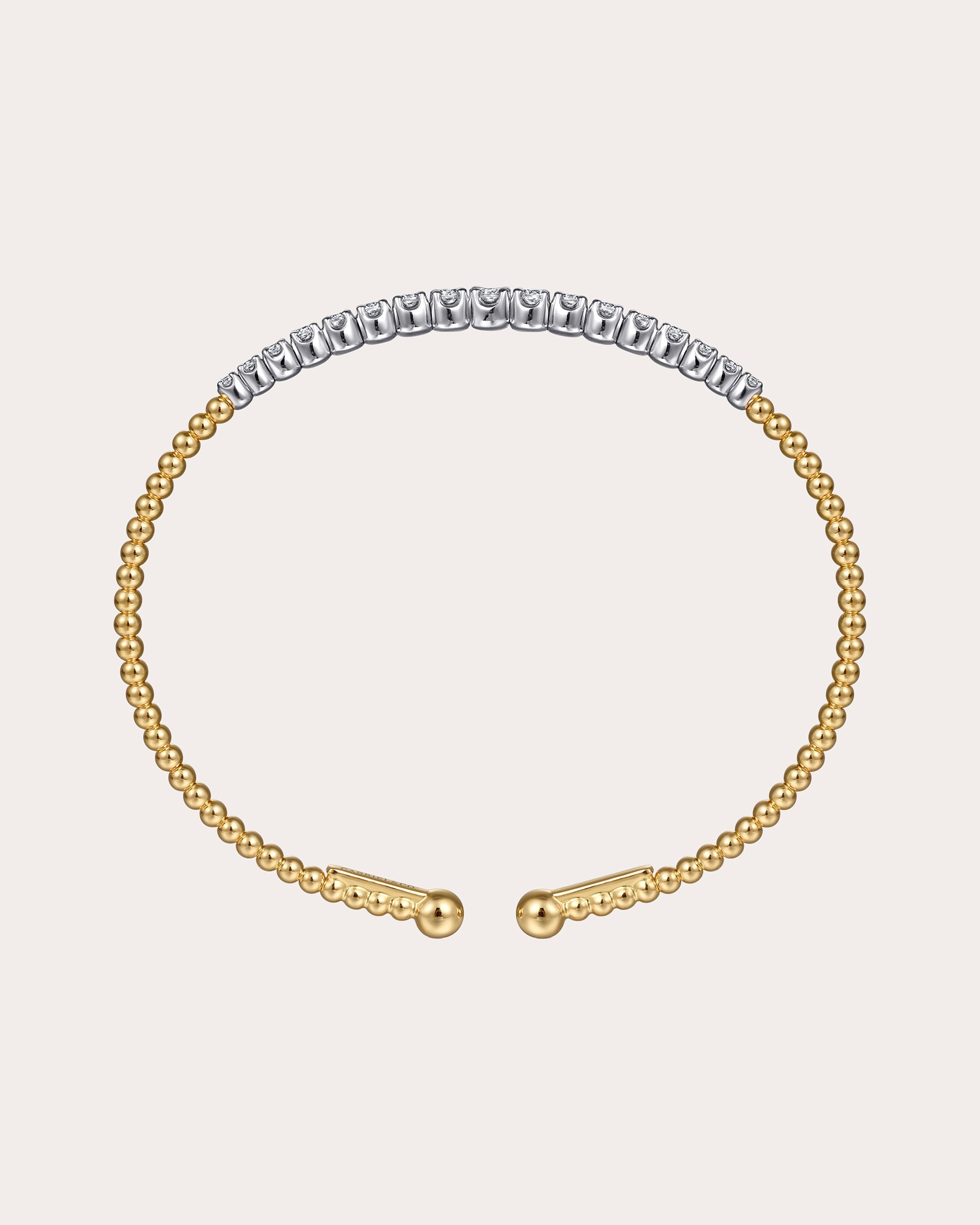 Diamond & 14k Gold Two-Tone Bujukan Cuff